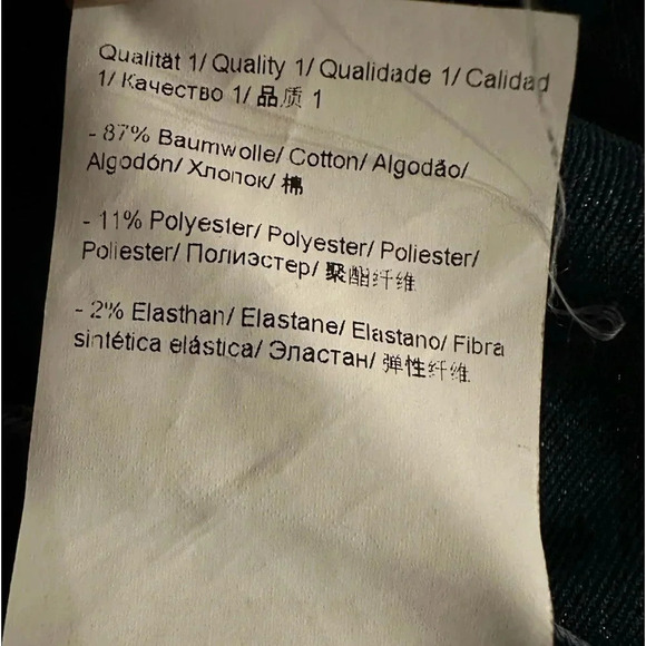 Escada navy with silvery details straight jeans size 38 - Picture 13 of 15